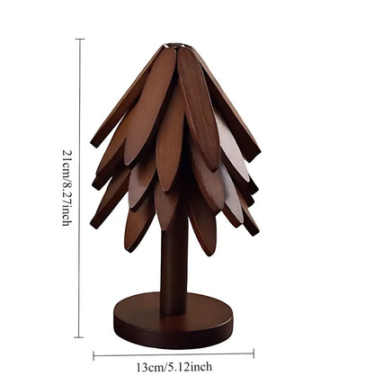 Natural Foldable Black Walnut Wooden Trivet Set