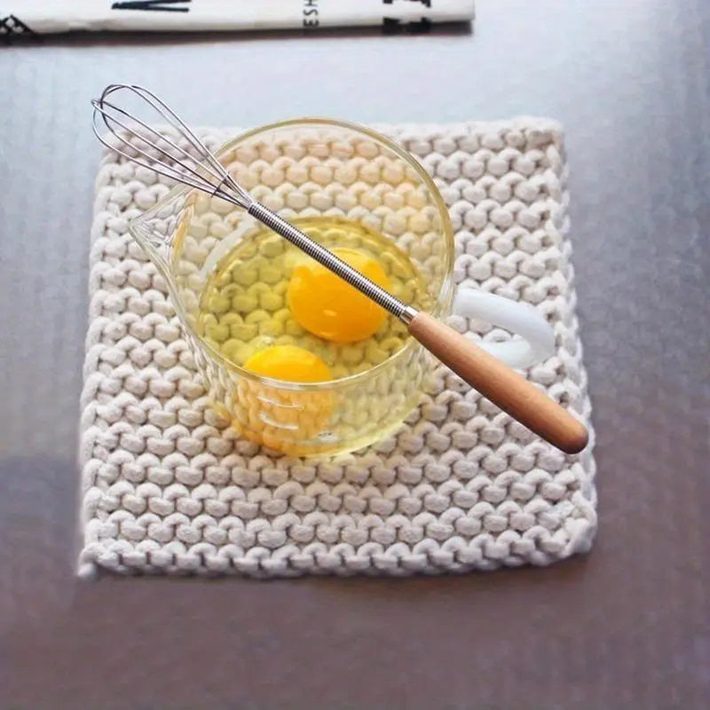 Wooden Handle Whisk