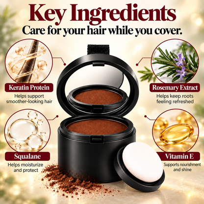 Cover Gray Hair & Roots in Seconds Without Hair Dye – Natural-Looking, Effortless Coverage